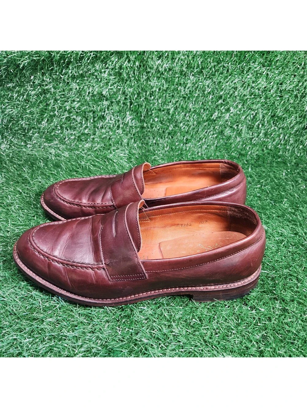 J.Crew Ludlow Mens Penny Loafers Cigar Brown Leather Goodyear Welt A4362 Size 10